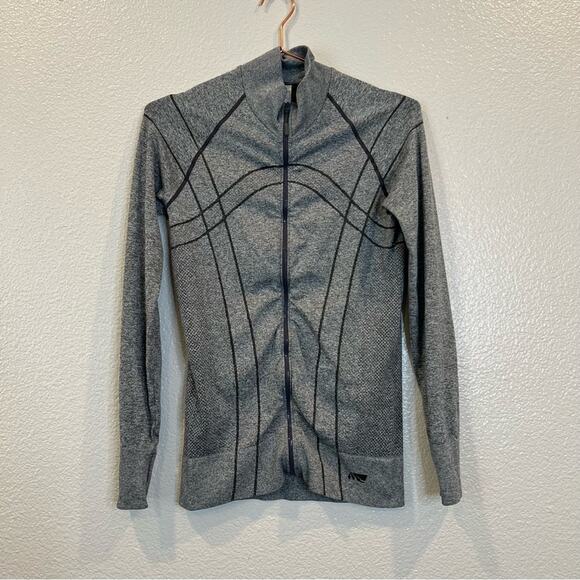 Marika Jackets & Blazers - Marika Tek Zip-Front Seamless Jacket full zip heather gray